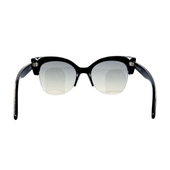 Jimmy Choo LOGO Sunglasses Black Glitter Sparkle Oversize‎ Square Aviator Lens main image 8